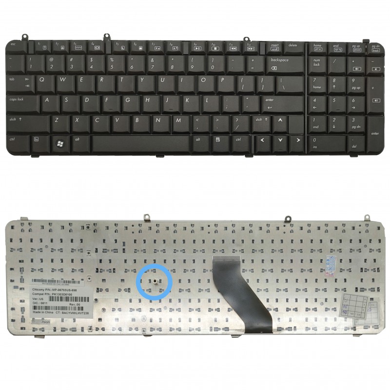 Laptop Keyboard best price Keyboard HP Pavilion DV9000 | Black