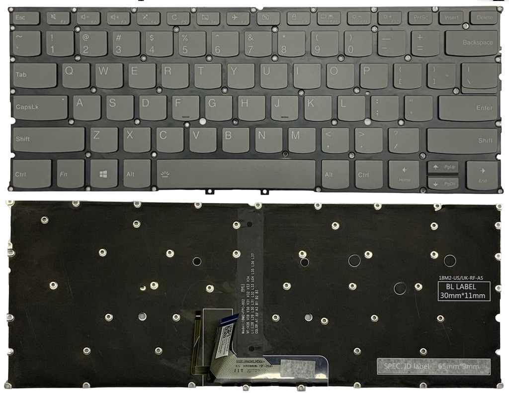 Laptop Keyboard best price keyboard lenovo yoga c940-14IIL | (With Backlight) Grey