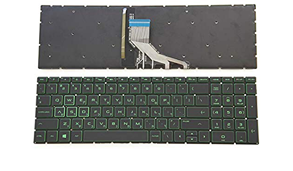 Keyboard Hp Pavillion 16-A 15-DA  15-CX(Gaming  Green Shade  US)