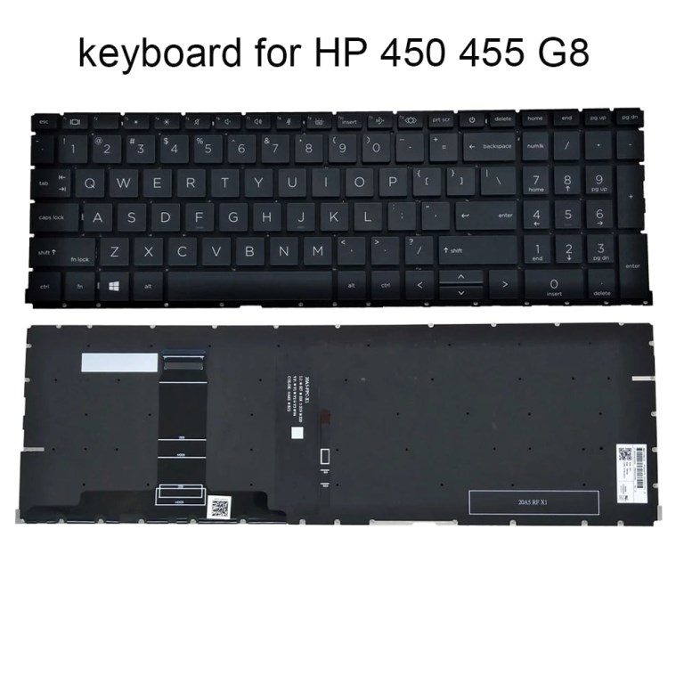 Keyboard HP ProBook 450-G8 | (US) Backlight | With Power Button