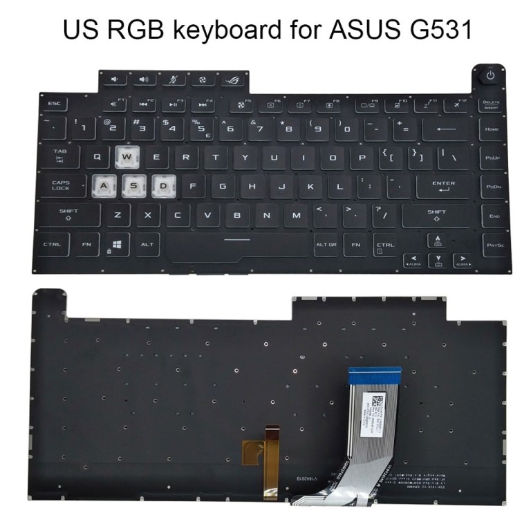 Laptop Keyboard best price in Karachi Keyboard Asus ROG Strix G G531/G512 | Backlight (Without Numpad)