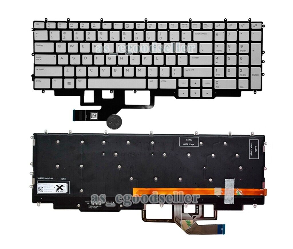 Laptop Keyboard best price Keyboard Dell Alienware M17-R2/M17-R3/M17-R4/G7 7700 | US (Backlight) White (0CN59X)