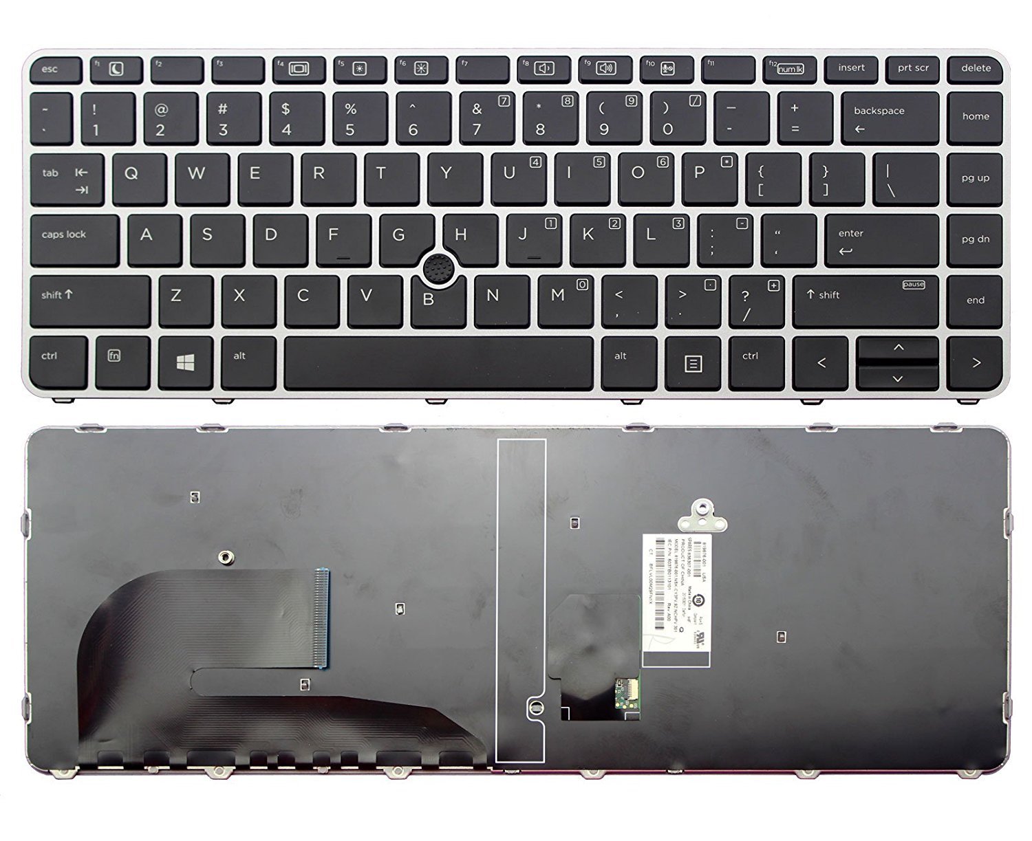 Laptop Keyboard best price in Karachi Keyboard HP Elitebook 840-G3 |Silver Frame with pointer ORG