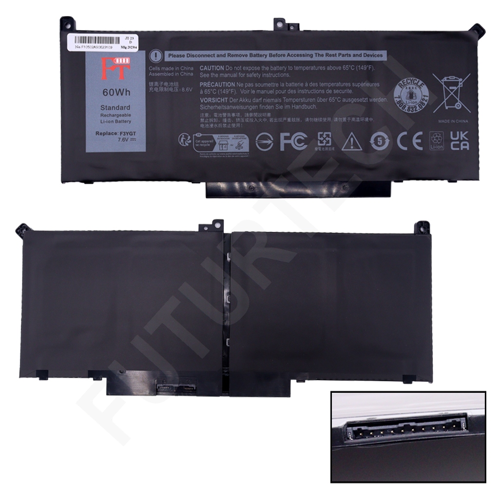 Laptop Battery best price in Karachi Battery Dell Latitude 7280/7480 4-Cell 60Wh | F3YGT/7.6V