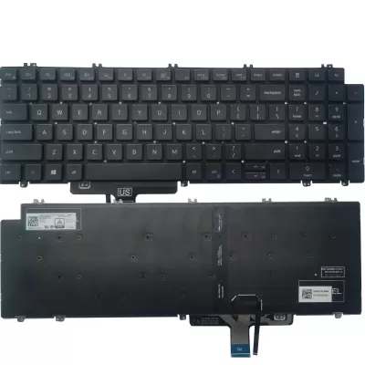 Keyboard Dell Latitude 5520 5521 Precision 3560 3561 (KRJFY) | US (Backlight) Grey