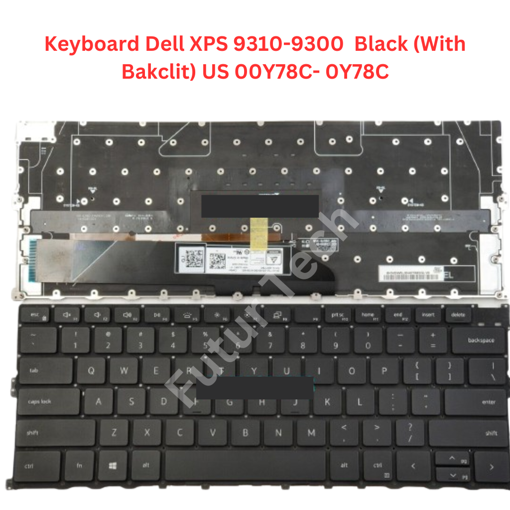 Laptop Keyboard best price Keyboard Dell XPS 9310-9300 | Black (With Bakclit) US [00Y78C- 0Y78C]
