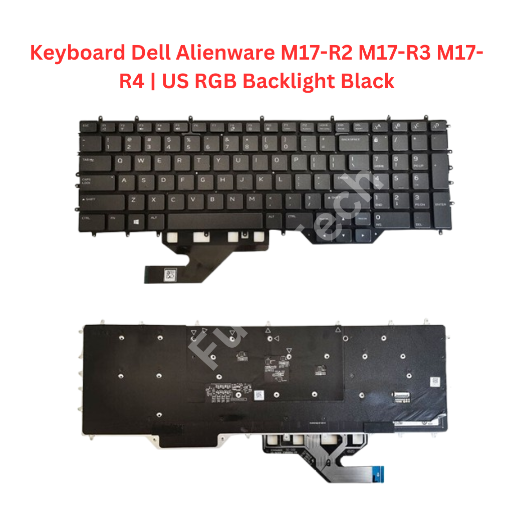 Keyboard Dell Alienware M17-R2 M17-R3 M17-R4 | US RGB Backlight (Black)