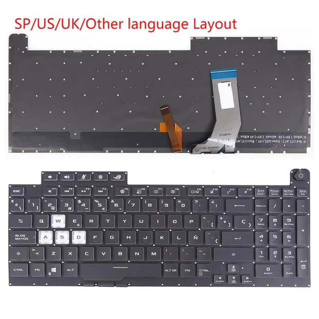 Laptop Keyboard best price Keyboard Asus ROG STRIX SCAR III G731GU/G731GT | Backlight (Power Button)