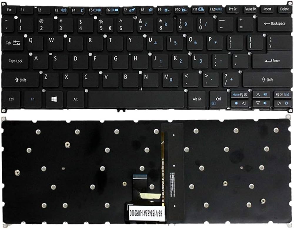 Laptop Keyboard best price in Karachi Keyboard Acer Aspire R14 R5-471/R5-471T | Black (Backlight)