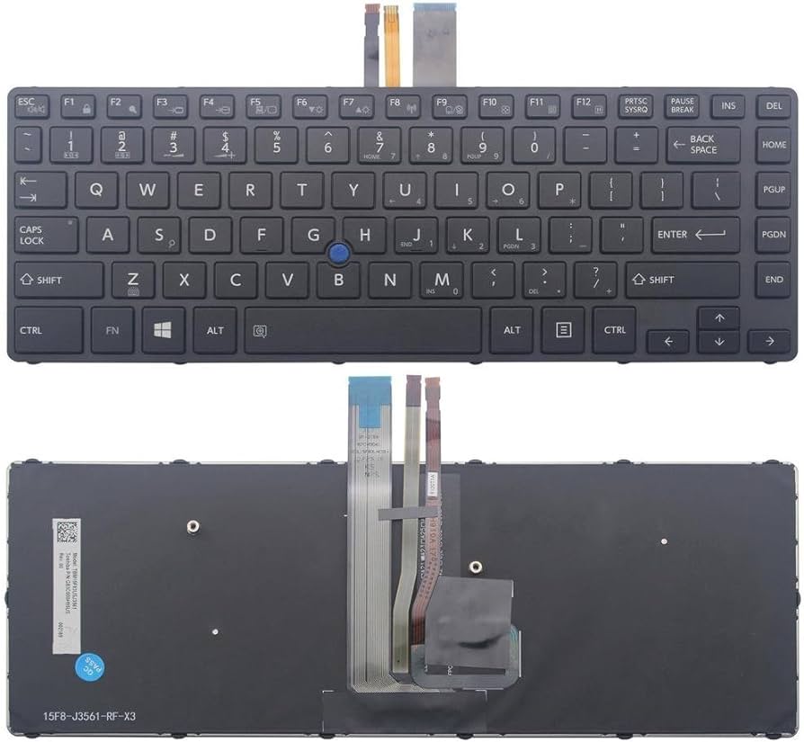 Keyboard Toshiba A40-C A40-C1430 A40-C1440 A40-C1443 A40-D-BTO A40-D1432 A40-D1434 |Backlight-pointer