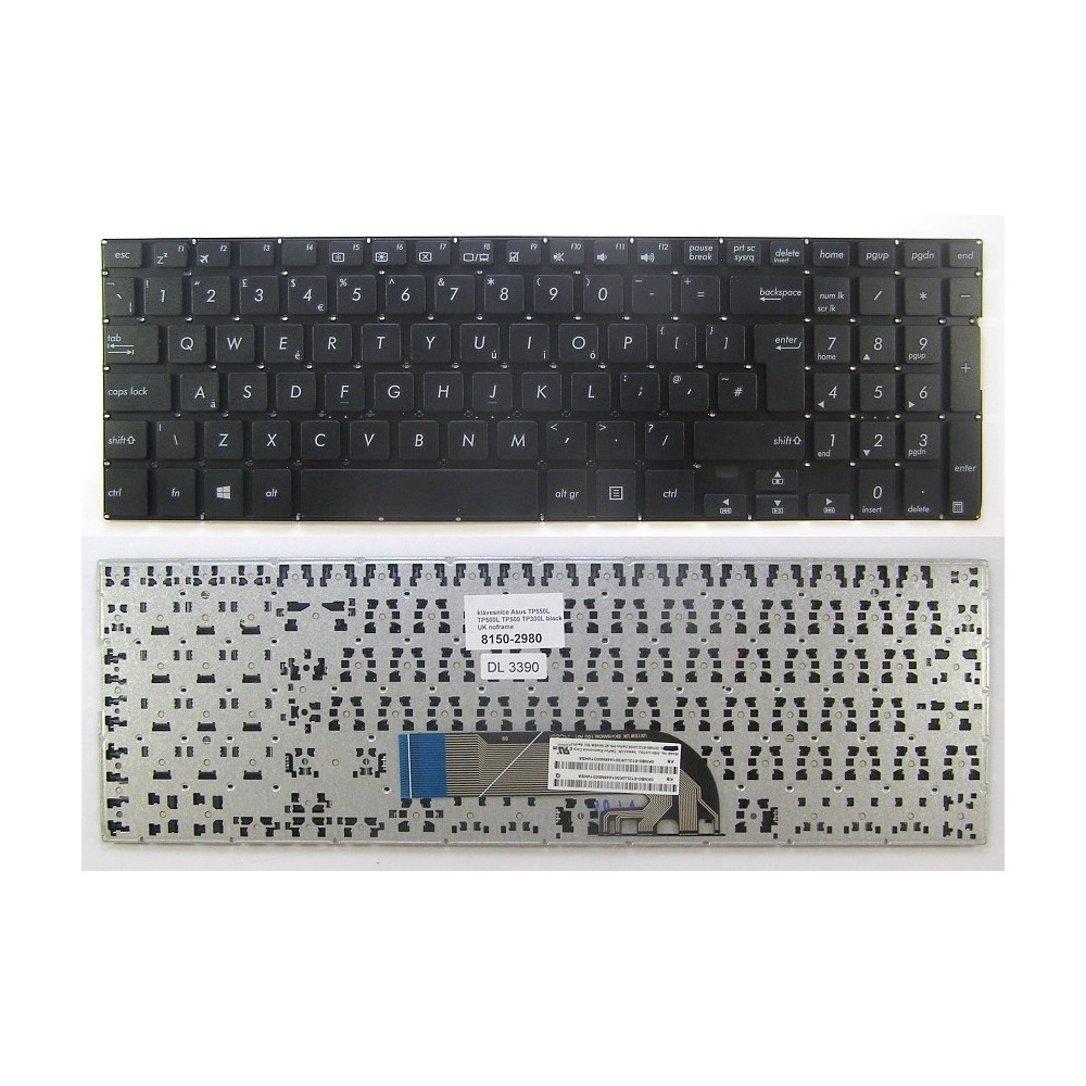 Keyboard Asus TP550L TP500L TP500 TP300L BLACK (UK)
