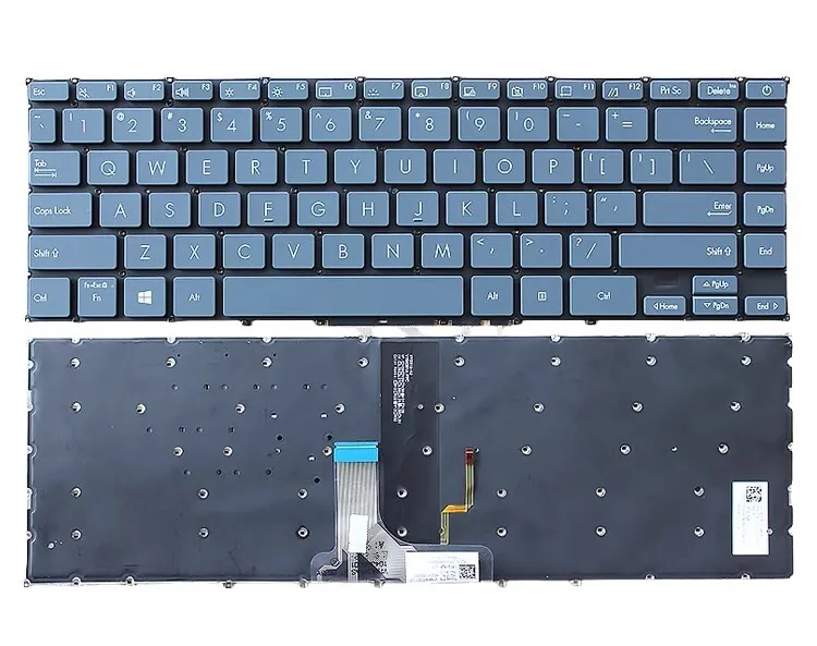 Laptop Keyboard best price Keyboard Asus ZenBook 13 UX325/U3700 | US (Backlight) Blue-Power Button