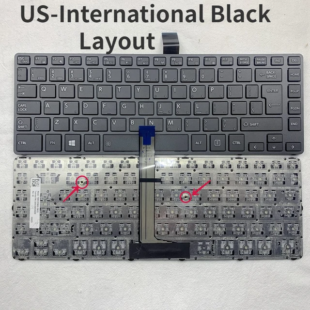 Keyboard Toshiba A40-C A40-C1430 A40-C1440 A40-C1443 A40-D-BTO A40-D1432 A40-D1434 | Black
