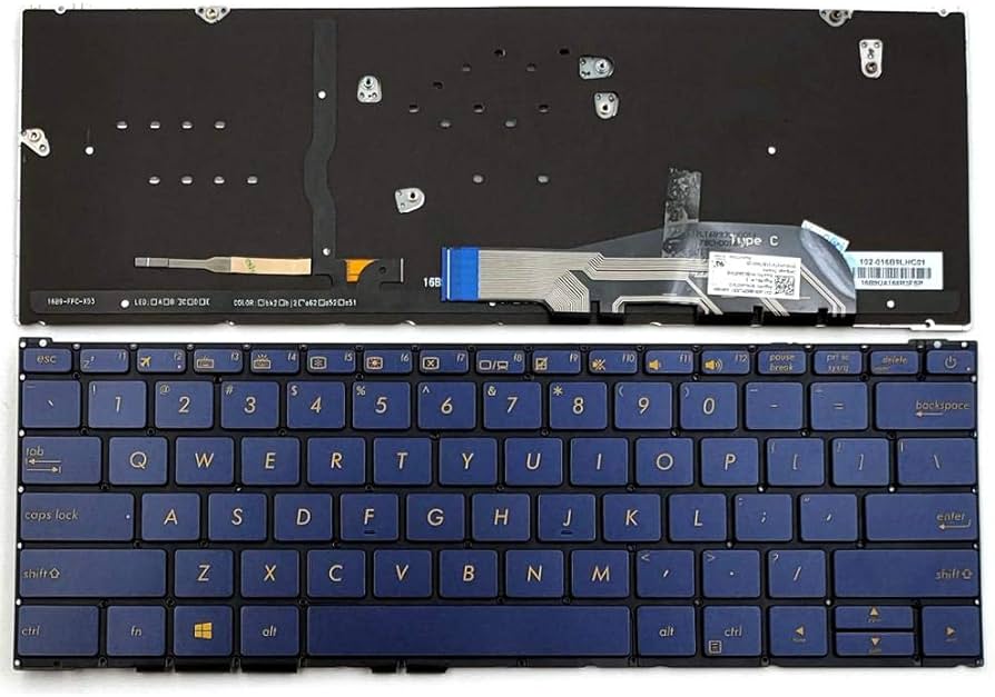 Keyboard Asus ZenBook 3 UX390 | US (Power Button Backlight) Navy Blue