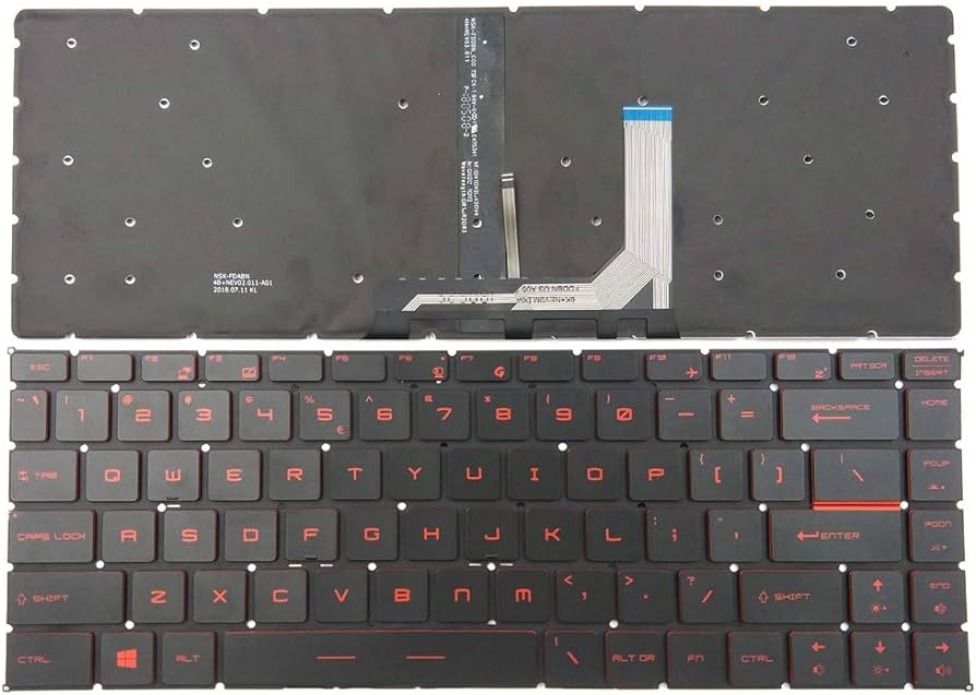 Laptop Keyboard best price Keyboard MSI GF63-GS65-GS65VR | (Backlight) Red shit