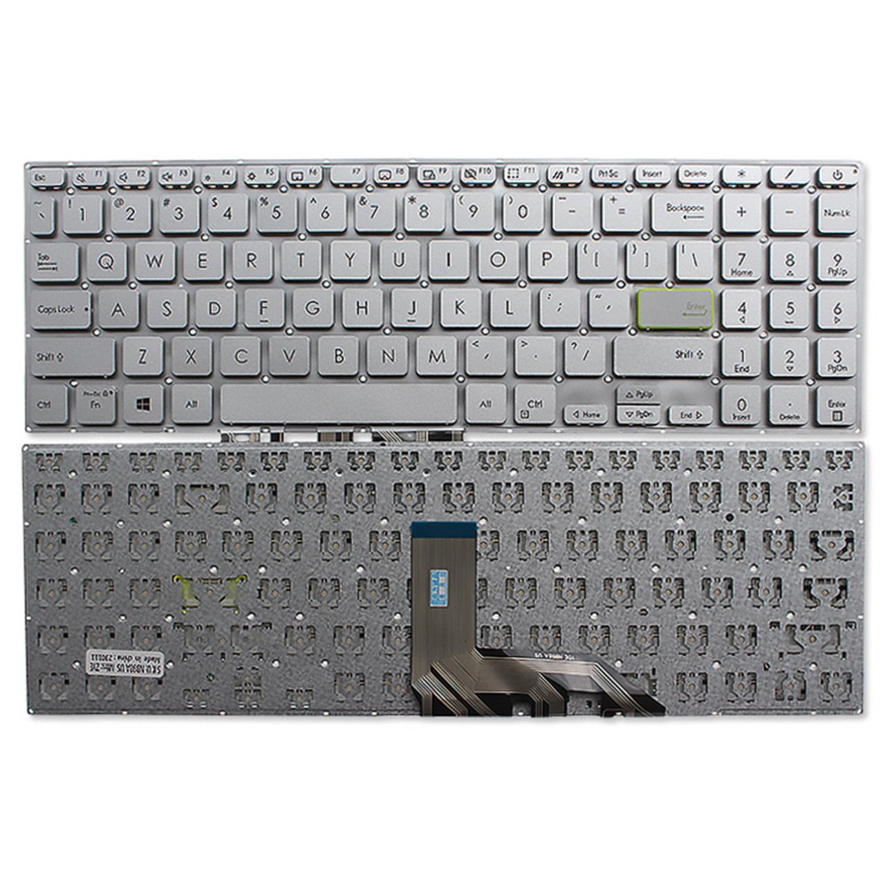 Laptop Keyboard best price in Karachi Keyboard Asus VivoBook S15 S533/K513/X513/F513 | US (Power Button) Silver