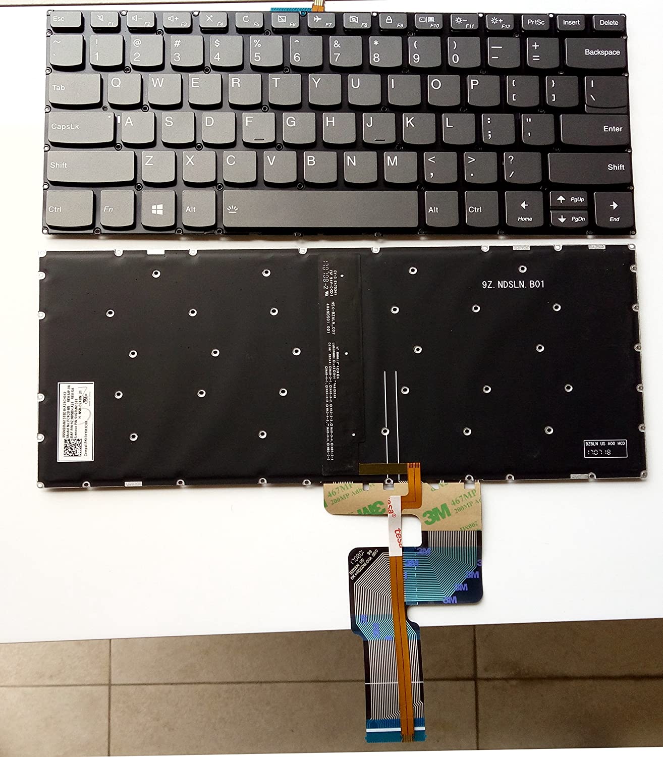 Laptop Keyboard best price Keyboard Lenovo 320-14IKB/320-14ISK/520-14/720-15 | Grey (US) W/o Power Button (Backlight)