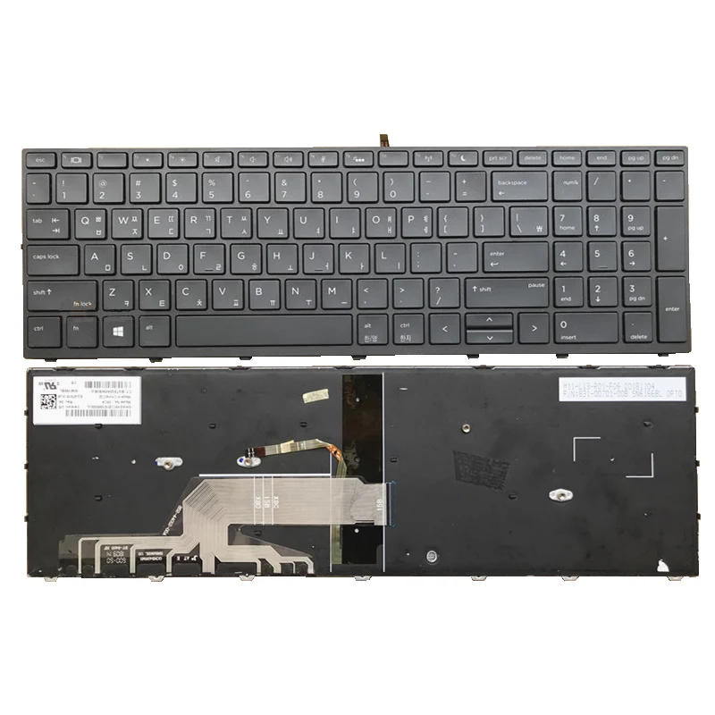 Laptop Keyboard best price in Karachi Keyboard HP Probook 450-G5-650-G5 | Black Frame (With backlit) Org