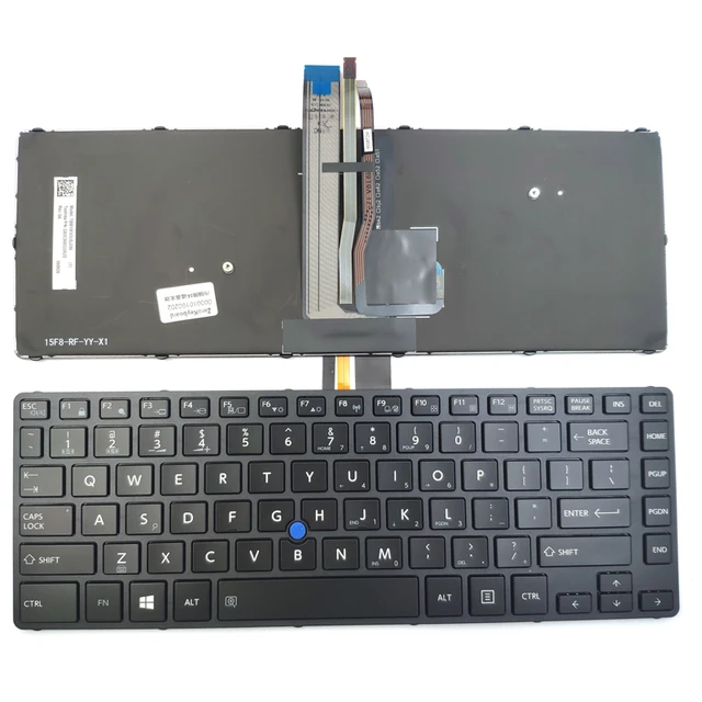 Laptop Keyboard best price in Karachi Keyboard Toshiba Tcera portge R30/R30-C/R30-T | (Backlight) With Pointer-{G83C000GU5US}