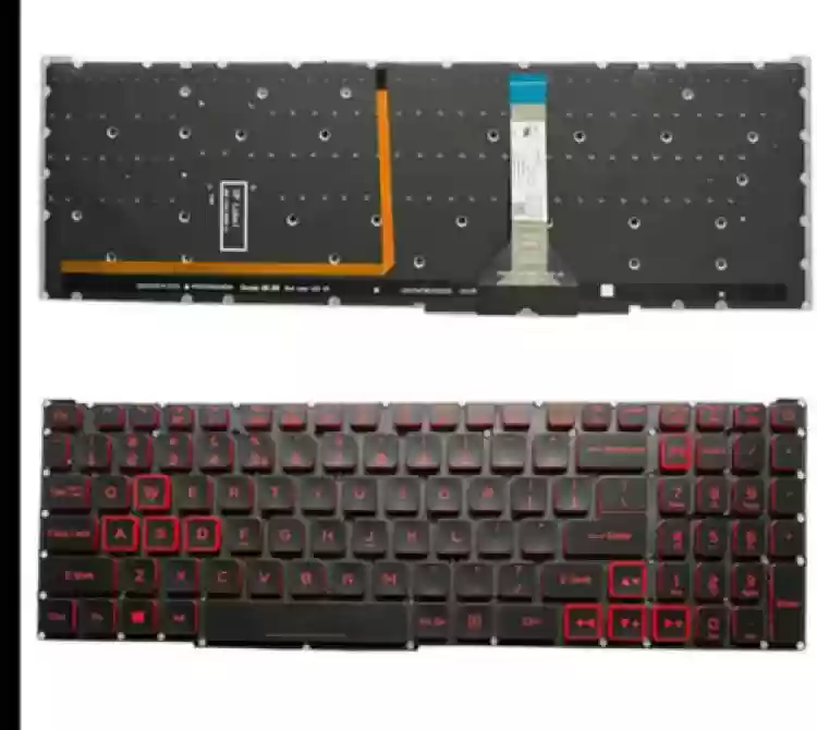 Laptop Keyboard best price in Karachi Keyboard Acer Nitro 5 AN515-45 AN515-57 AN515-56 AN517-53 ph317-51 | Power Button (RED Backlight)