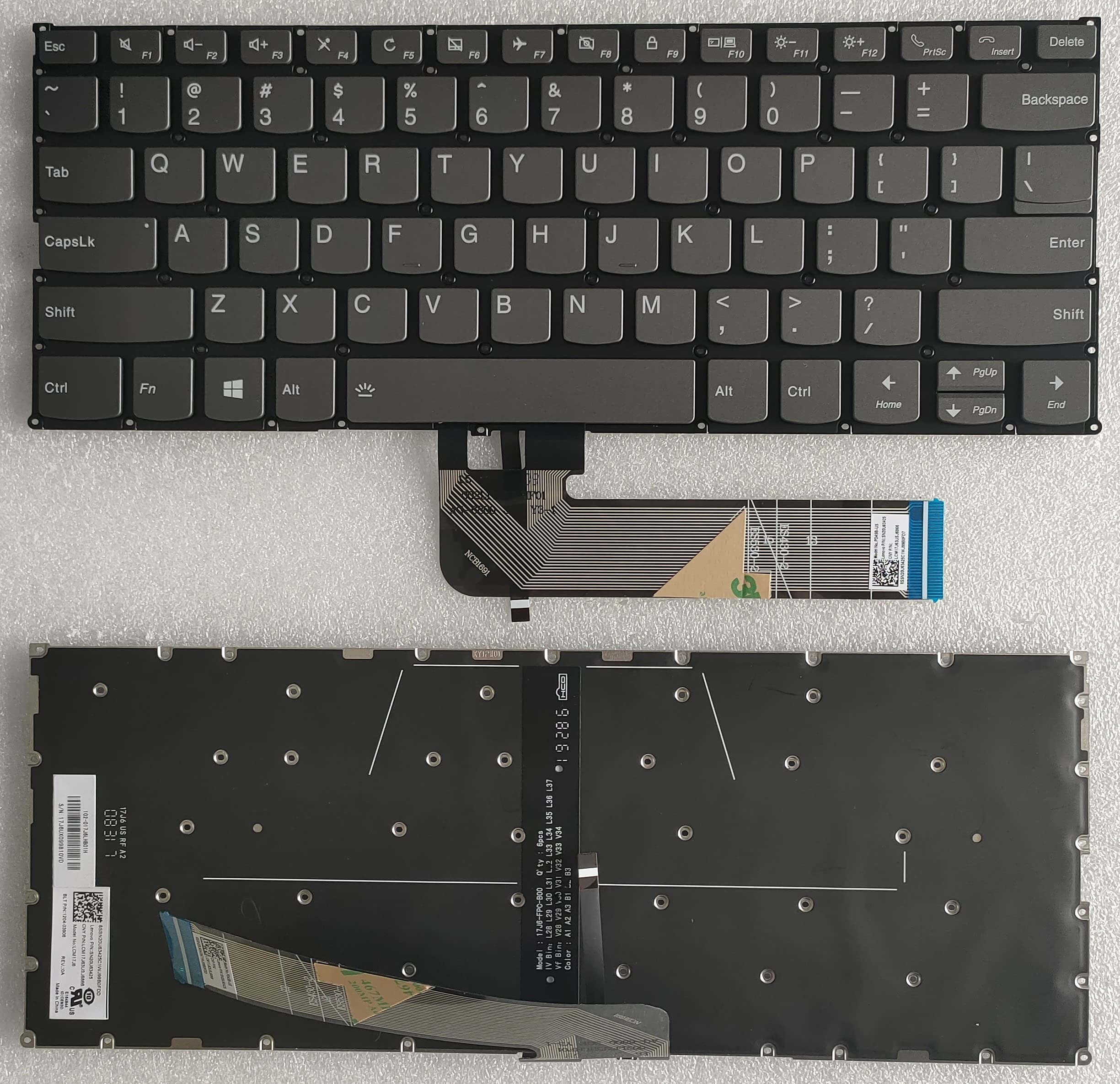 Keyboard Lenovo Yoga 530-14ARR 530-14IKB 730-13IKB 730-13IWL- C640-13IML-C740-14IML-S740-14IIL | (Withe Backlight)