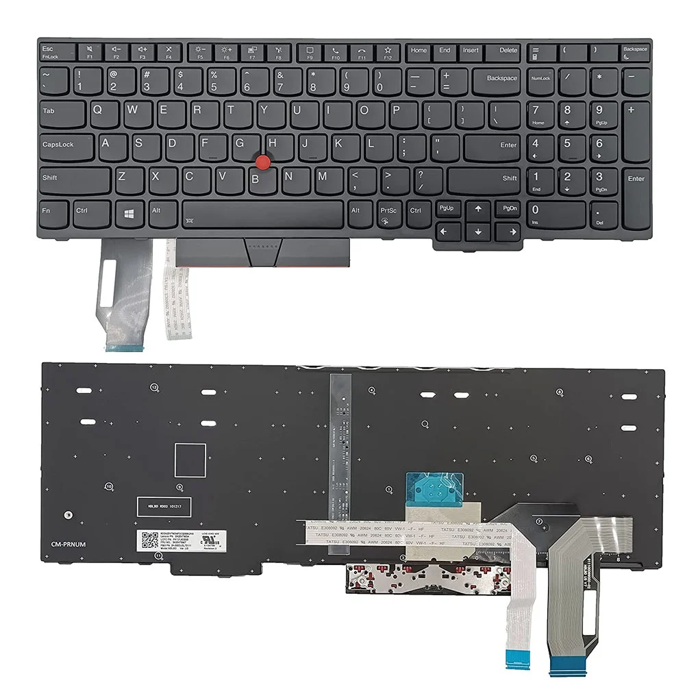 Laptop Keyboard best price in Karachi Keyboard Lenovo E580 L580 P52 P72 E590 | (With Backlight) Pointer (ORG)