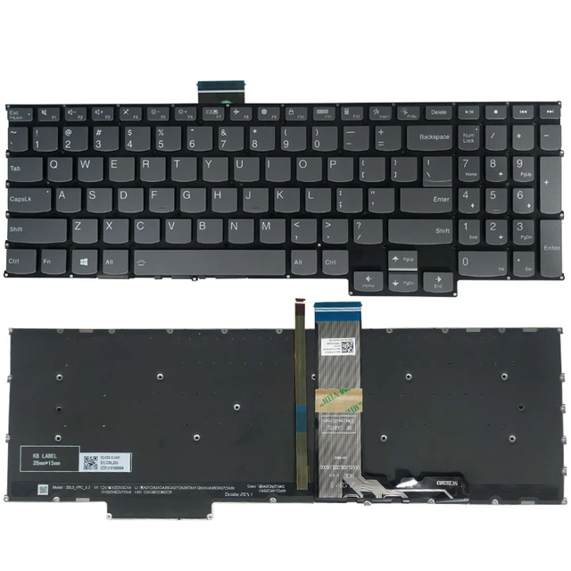 Keyboard Lenovo IdeaPad 5 PRO 16ACH6 Pro 16IHU6 | (With Backlit) Grey