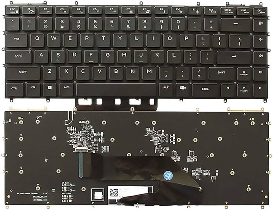 Laptop Keyboard best price in Karachi Keyboard Dell Alienware X15 R1 X15 R2  (RGB-Backlit) Black-US