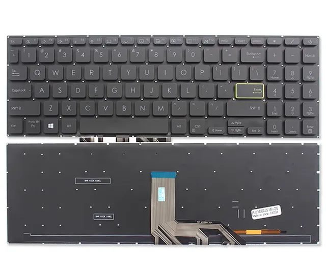 Laptop Keyboard best price Keyboard ASUS VivoBook X513-X513E-K513-K513E-M513-S532F | (Backlight)Black US With Power Button