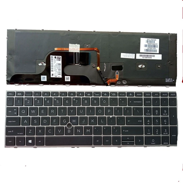 Laptop Keyboard best price Keyboard HP  ZBOOK Fury 15-G7-15-G8 | (Backlight) With Pointer-Power Button-L97967-001-Org