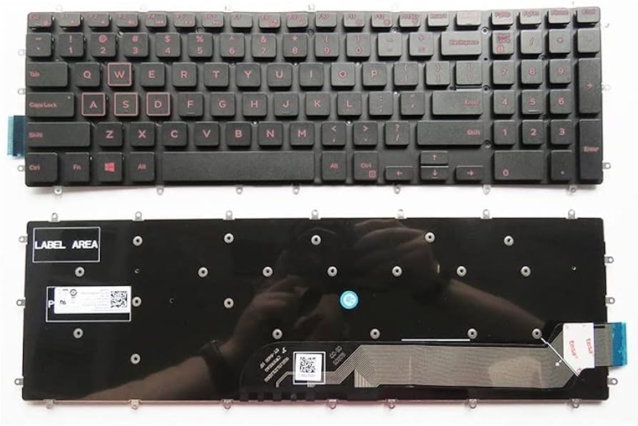 Laptop Keyboard best price in Karachi KEYBOARD DELL INSPIRON 7577/5567/7567/7587 | US (RED)