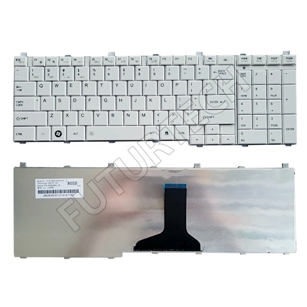 Keyboard Toshiba C650 L650 L670 L675 C660 | White