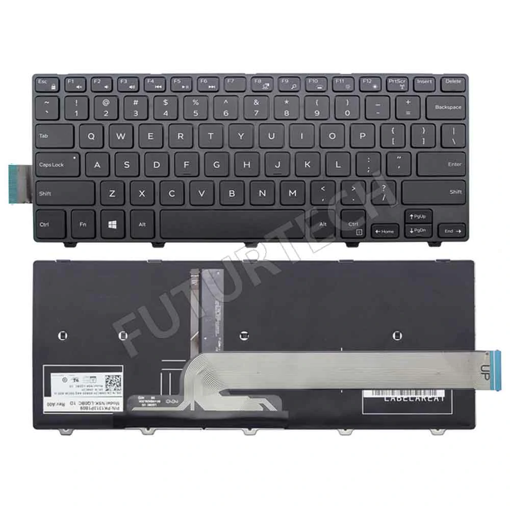 Laptop Keyboard best price in Karachi Keyboard Dell Inspiron 3000/3441/3442/5447/3468 P.M Scheme | With Frame (Black)