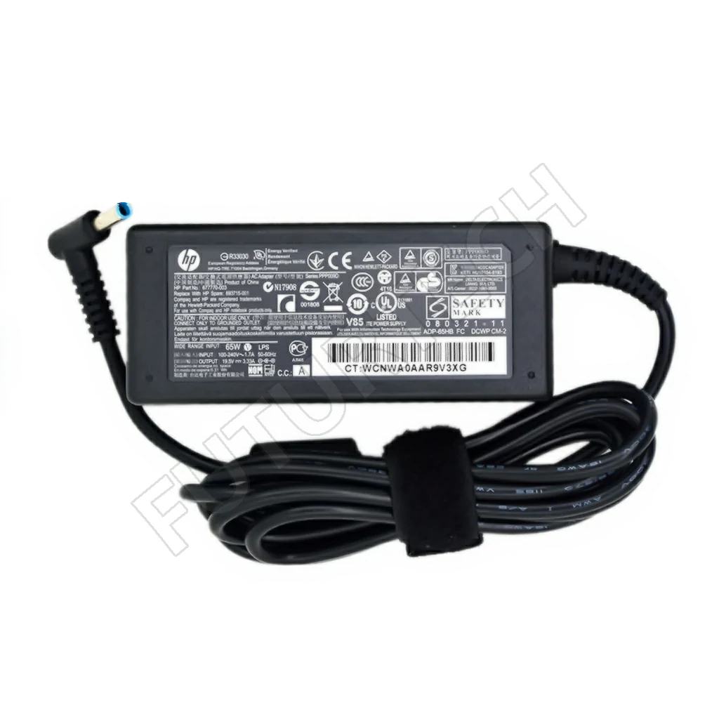 Laptop Adapter best price in Karachi Used Adapter HP 19v5 - 4a62 | Blue Pin (4.5*3.0) 90w (ORG)
