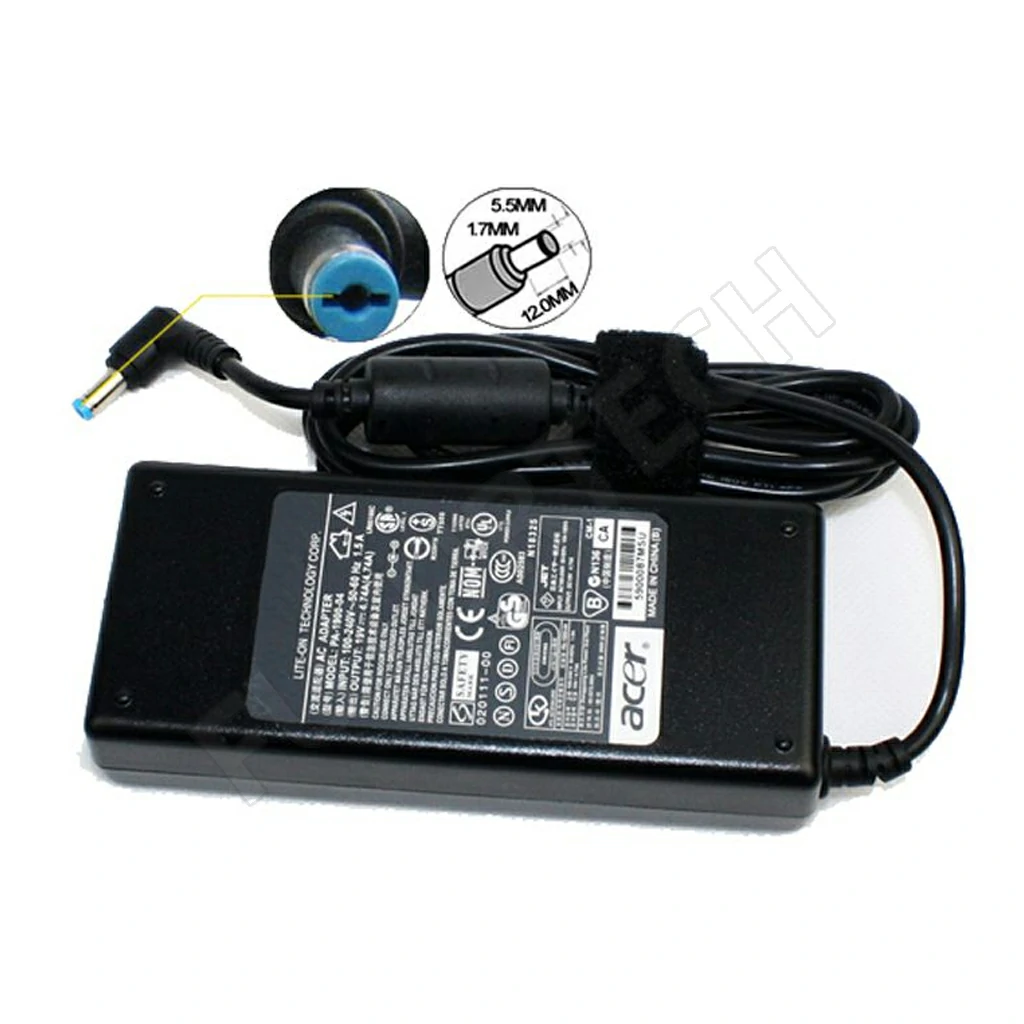 Laptop Adapter best price in Karachi Used Adapter Acer 19v - 4a74 | 90w (ORG)