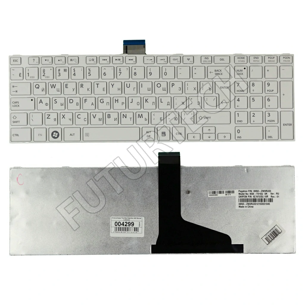 Laptop Keyboard best price in Karachi Keyboard Toshiba Satellite C850/C855/L850 | White