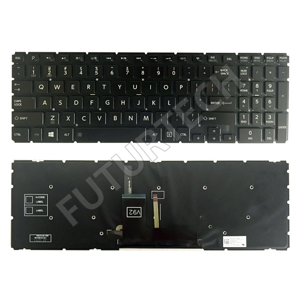 Keyboard Toshiba Radius P55w  L50B | Black (US) | Internal