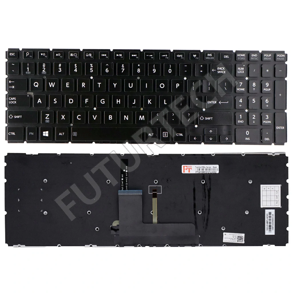 Laptop Keyboard best price in Karachi Keyboard Toshiba Radius P55w L50-B Series | Backlit