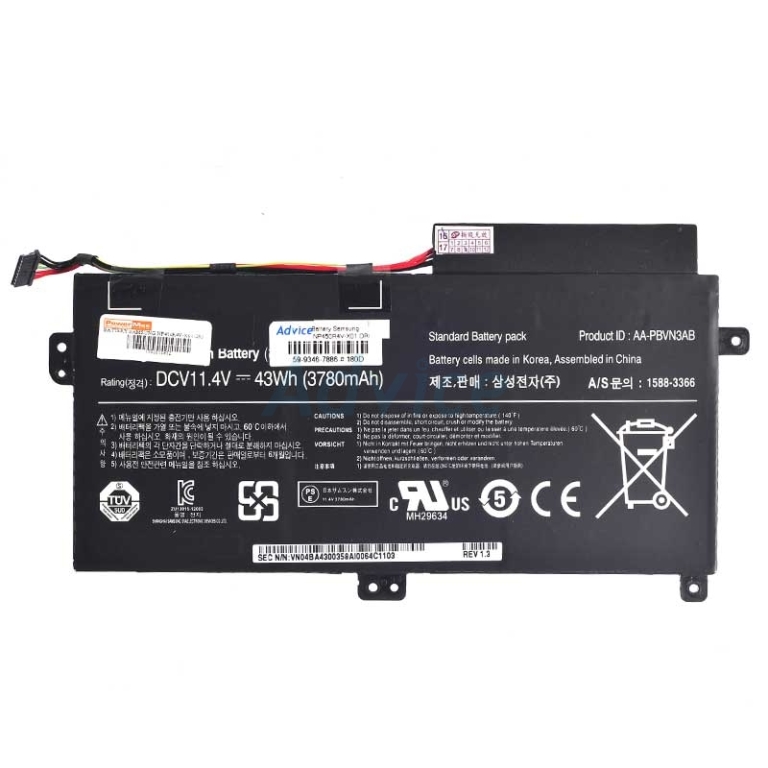 Battery Samsung NP450r4v | Internal (PBVN3AB)