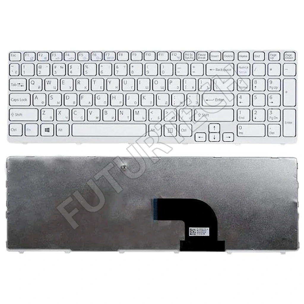 Laptop Keyboard best price in Karachi Keyboard Sony Vaio SVE15 | Generic White | Frame