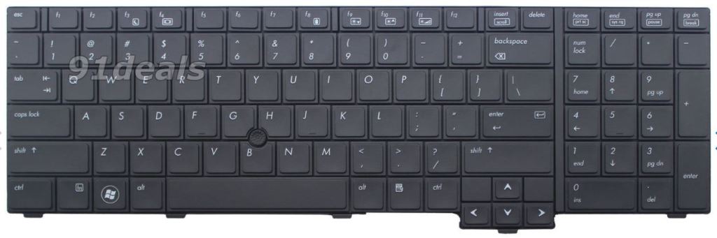 Laptop Keyboard best price Keyboard HP EliteBook 8740p/8740w | Black (17.3)