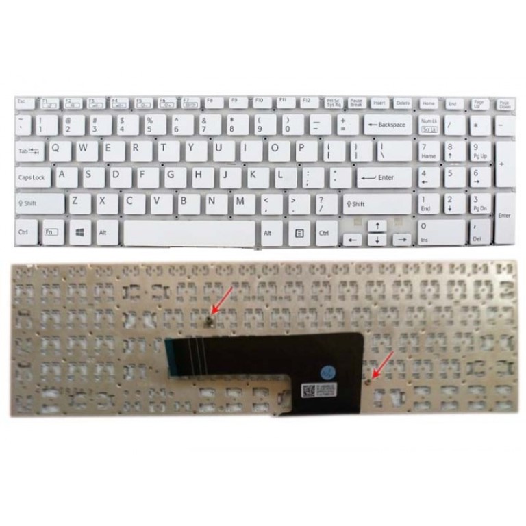 Laptop Keyboard best price in Karachi Keyboard Sony Vaio SVF15 | White