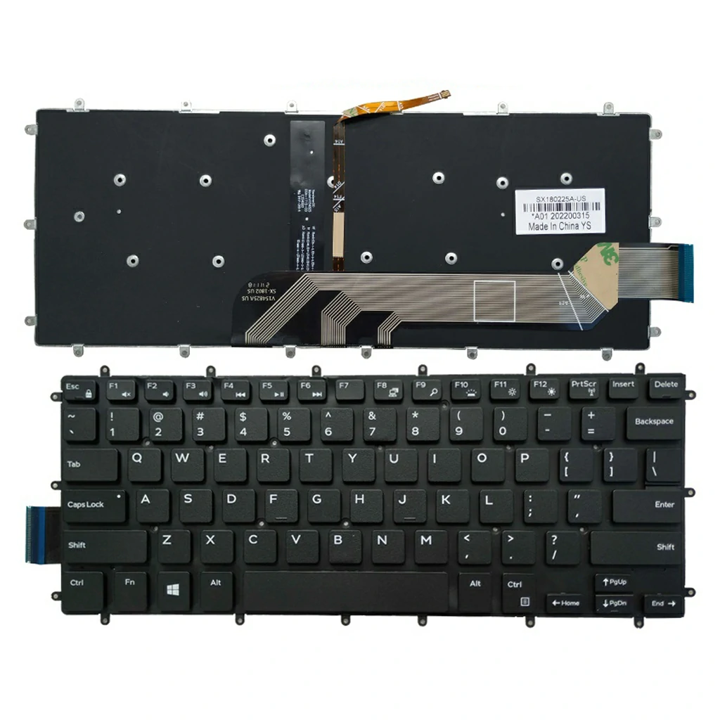 Laptop Keyboard best price in Karachi Keyboard Dell Inspiron 14-N7460/5368/5378/5379/3493 | Black ORG