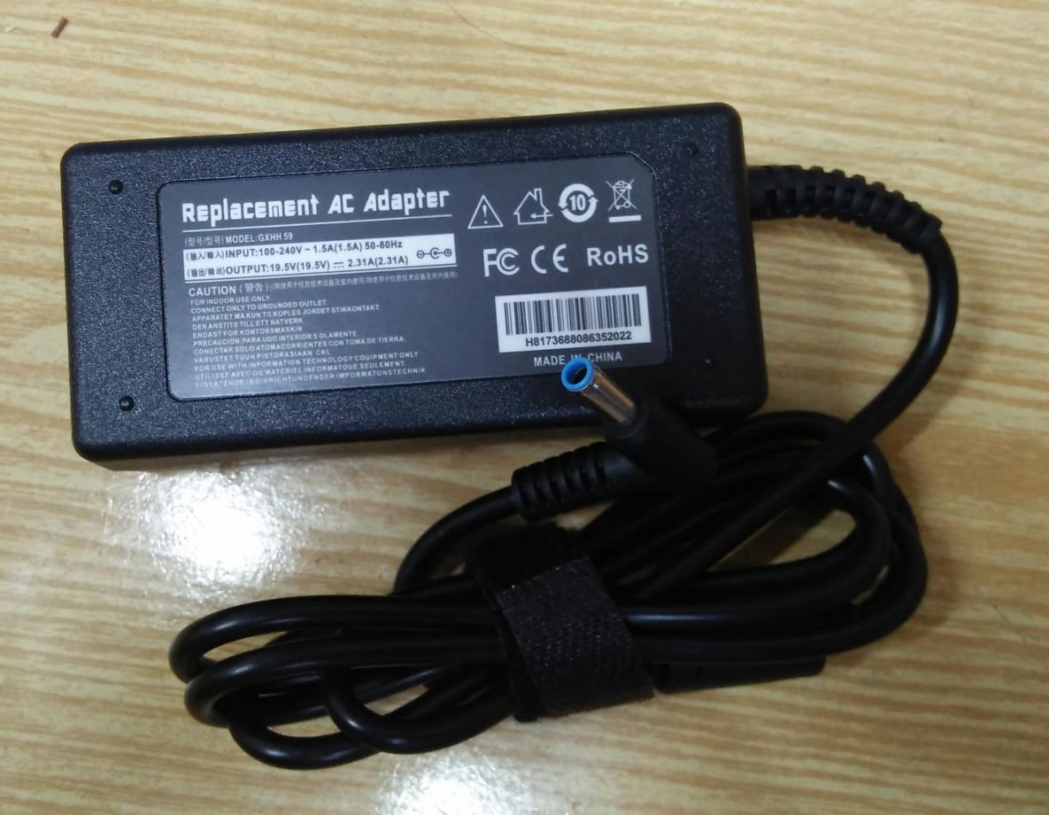 Laptop Adapter best price Adapter HP 19v5 - 2a3 | Blue Pin - 45w (4.5*3.0)