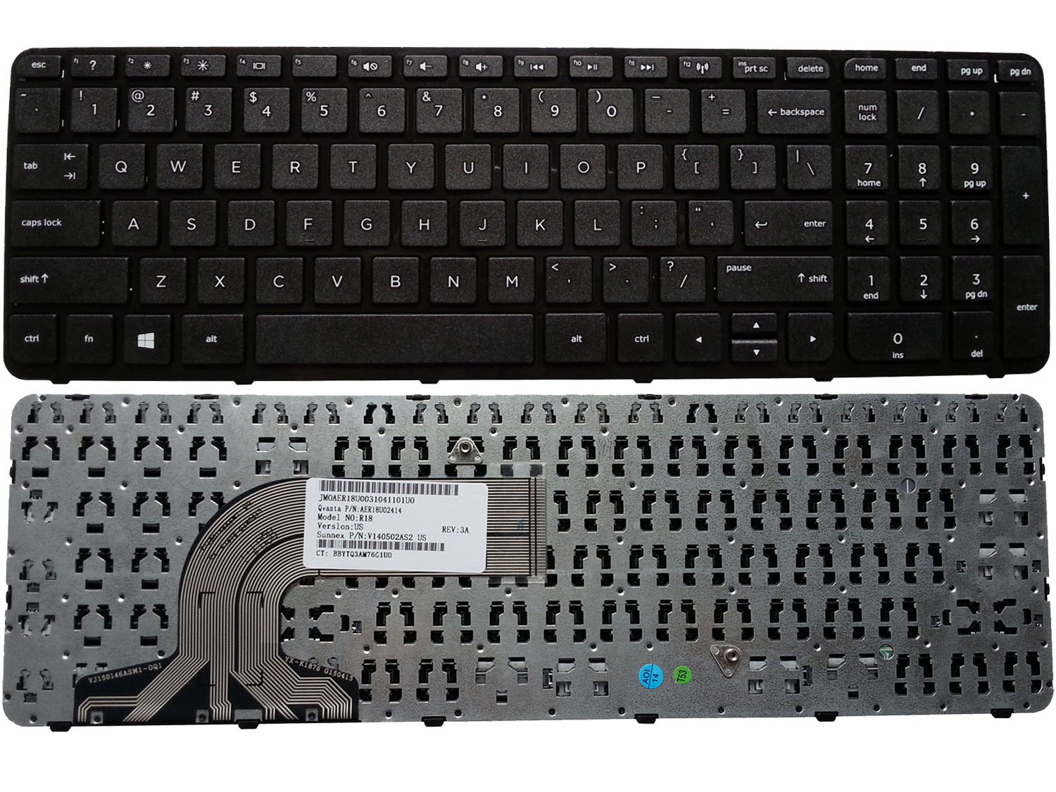 Laptop Keyboard best price in Karachi Keyboard Hp 15R-15D-15E | With Farme