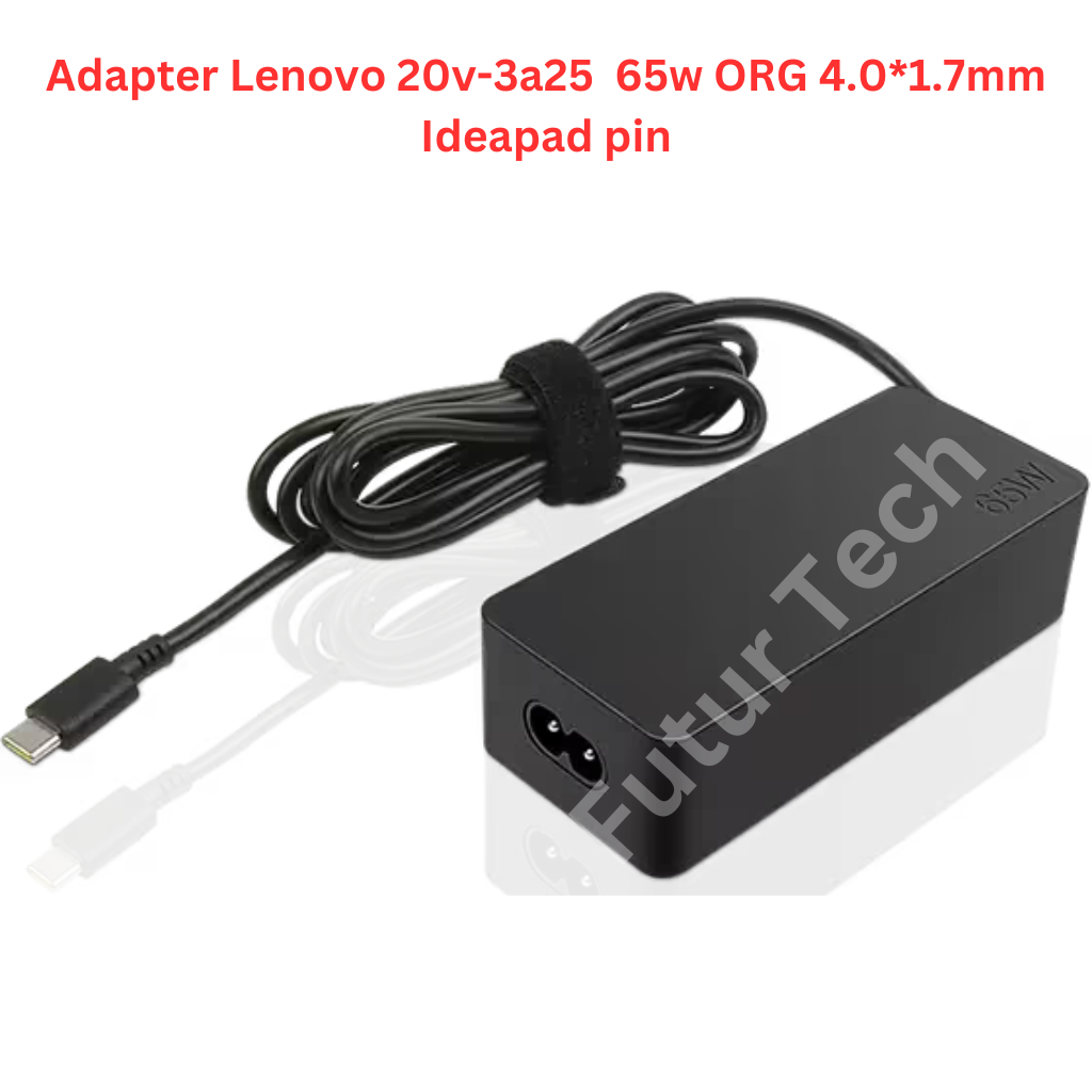 Laptop Adapter best price in Karachi Adapter Lenovo 20v-3a25 | 65w (ORG) 4.0*1.7mm ideapad pin
