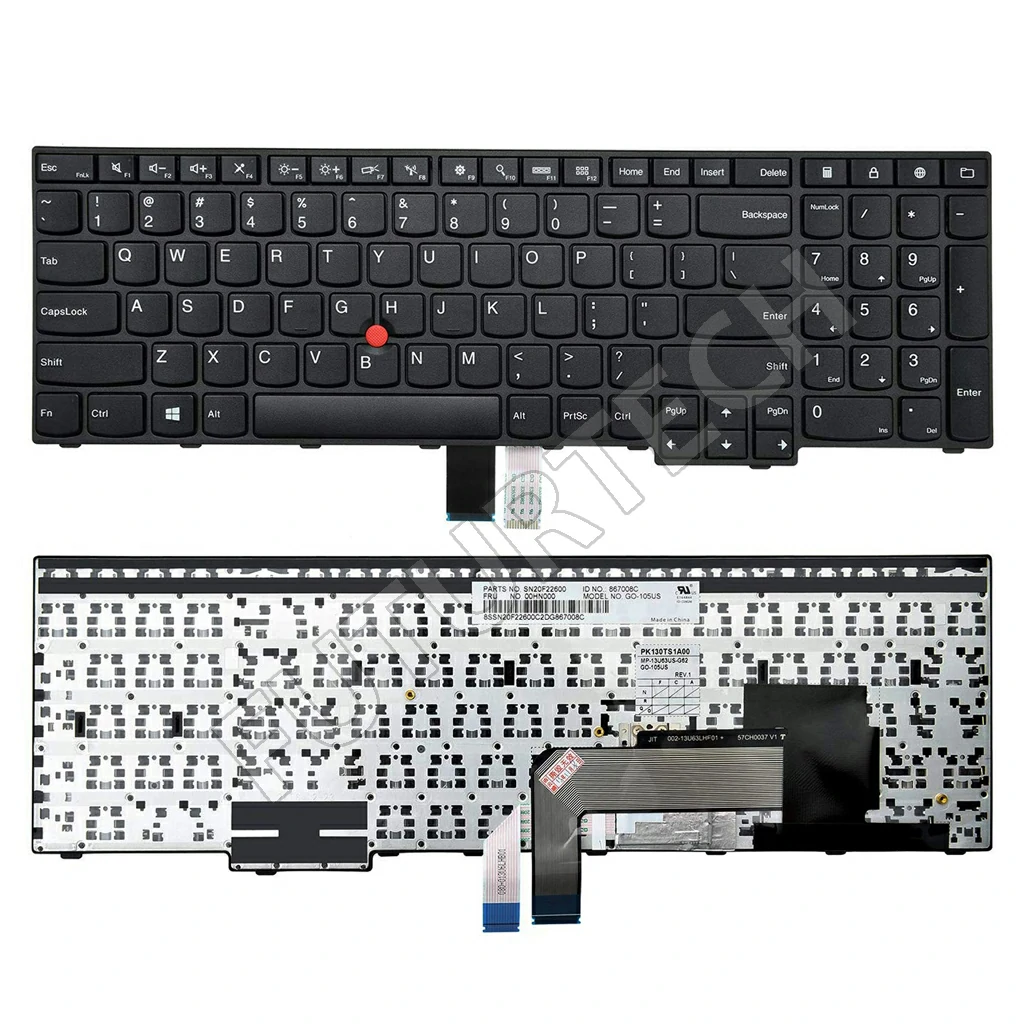 Laptop Keyboard best price in Karachi Keyboard Lenovo E550/ E555/ E560/ E565 | Black | W/O Pointer