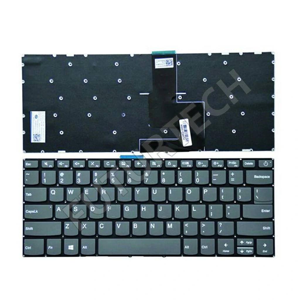 Laptop Keyboard best price in Karachi Keyboard Lenovo Ideapad 320-14isk/ 320-14ikb/520-14/720-15 (Grey) | US With Power Button