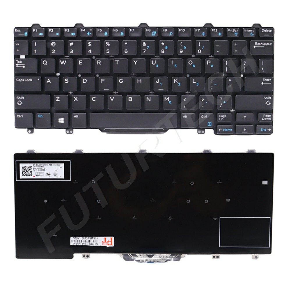 Laptop Keyboard best price Keyboard Dell Latitude E7270 | Black (w/o Backlit)