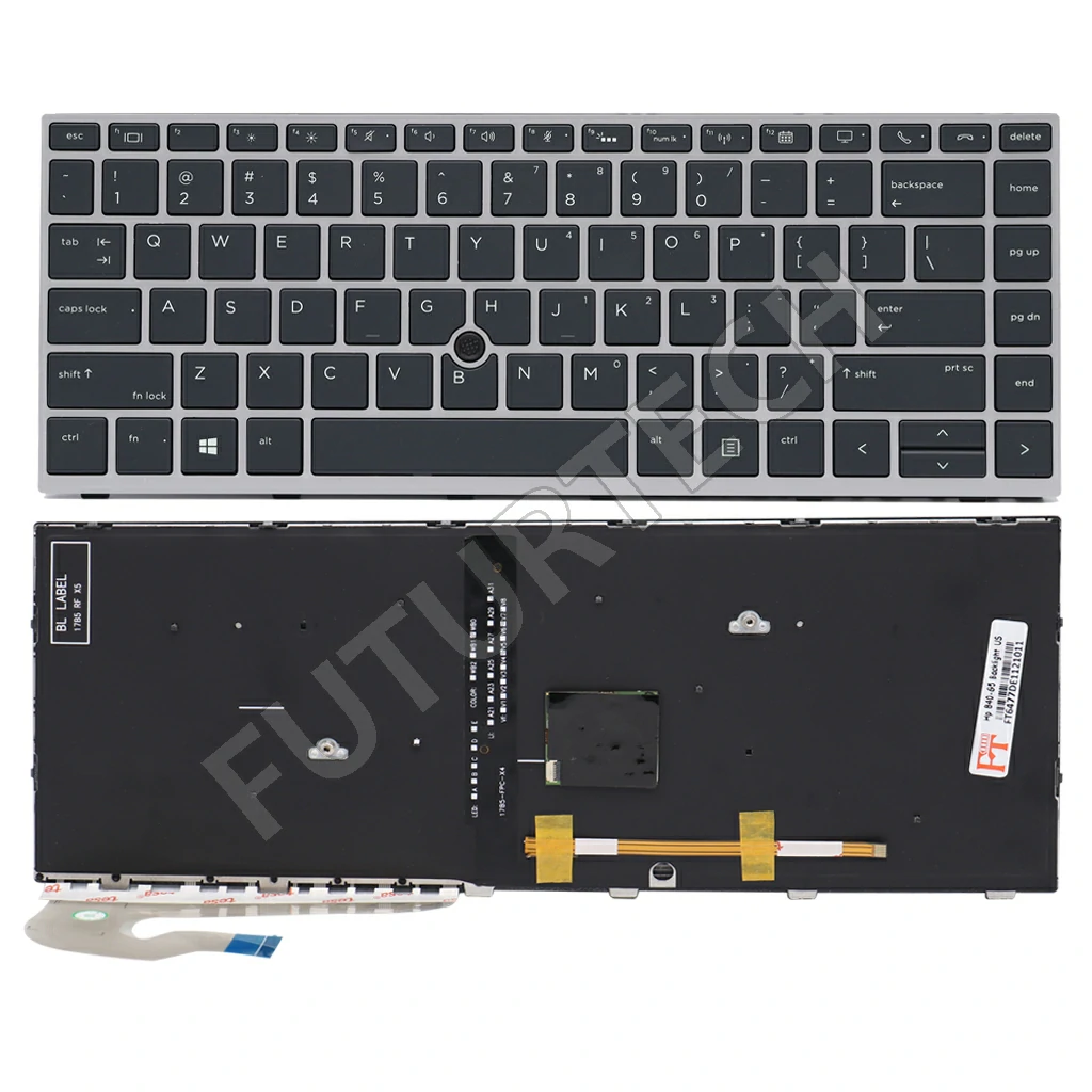 Laptop Keyboard best price in Karachi Keyboard HP EliteBook 840-G5/840-G6 | US (Backlight With Pointer)